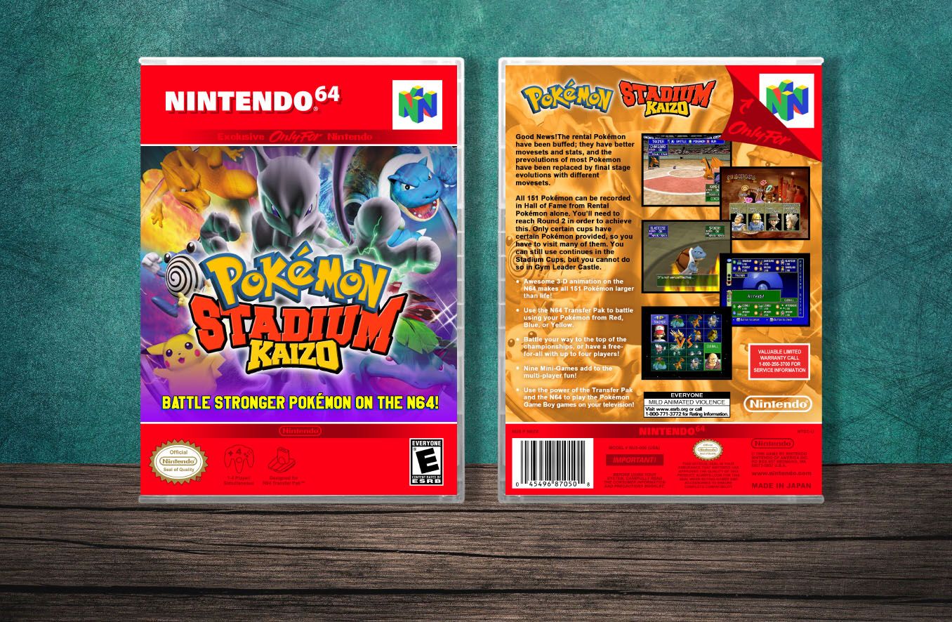 Pokemon Stadium Kaizo, Case Color: CLEAR (Transparent)