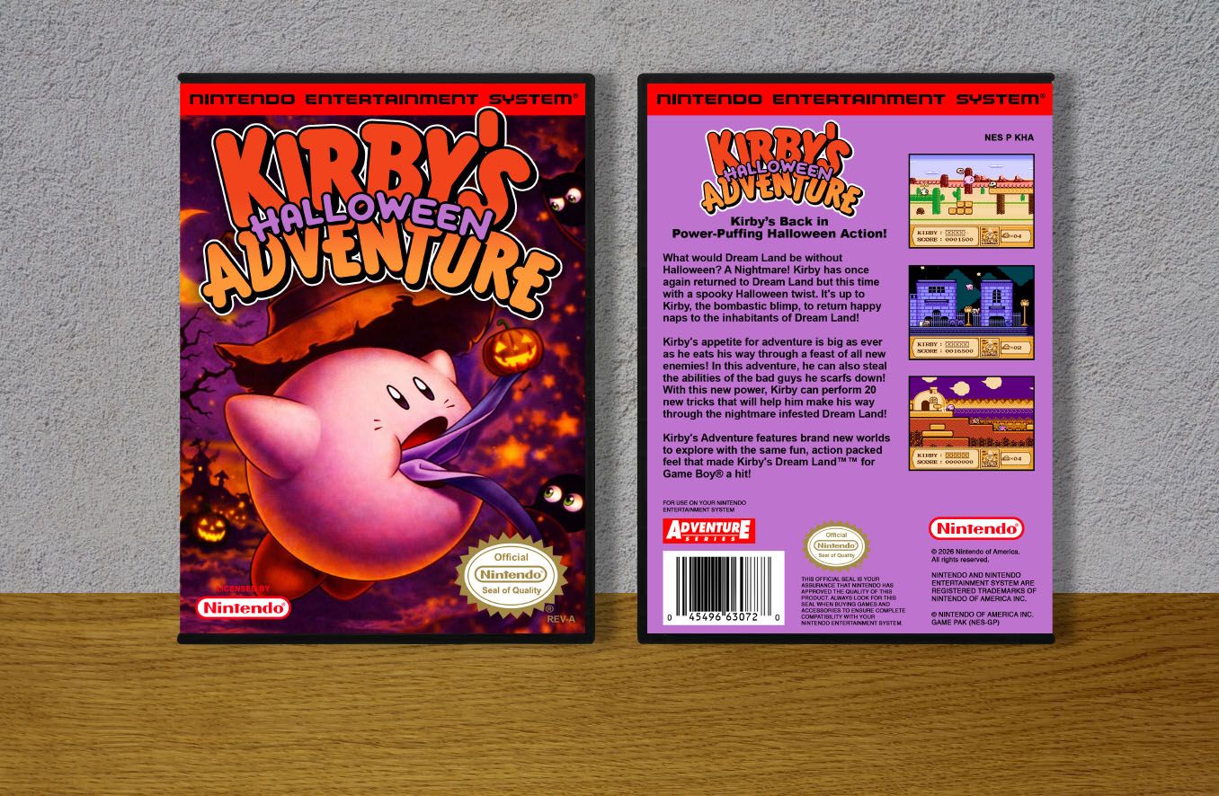 Kirby's Halloween Adventure, Case Color: DARK GREY (OEM DS CASE COLOR)
