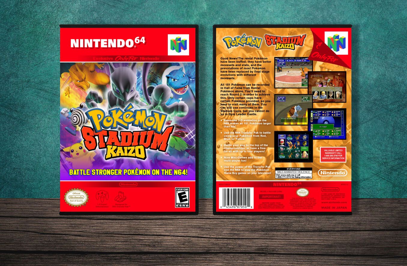 Pokemon Stadium Kaizo, Case Color: DARK GREY (OEM DS CASE COLOR)
