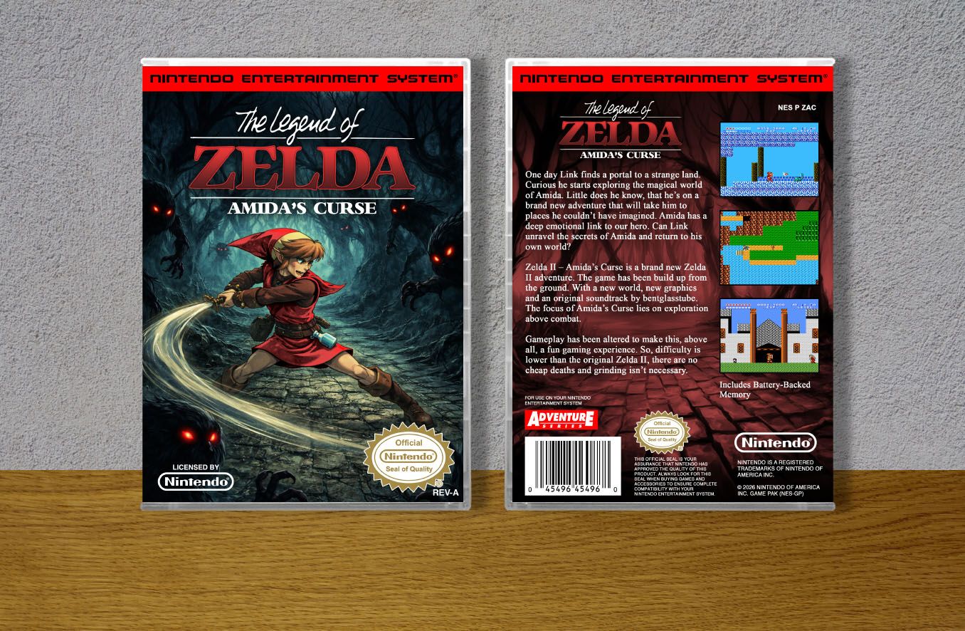Legend of Zelda, The Amida's Curse, Case Color: CLEAR (Transparent)