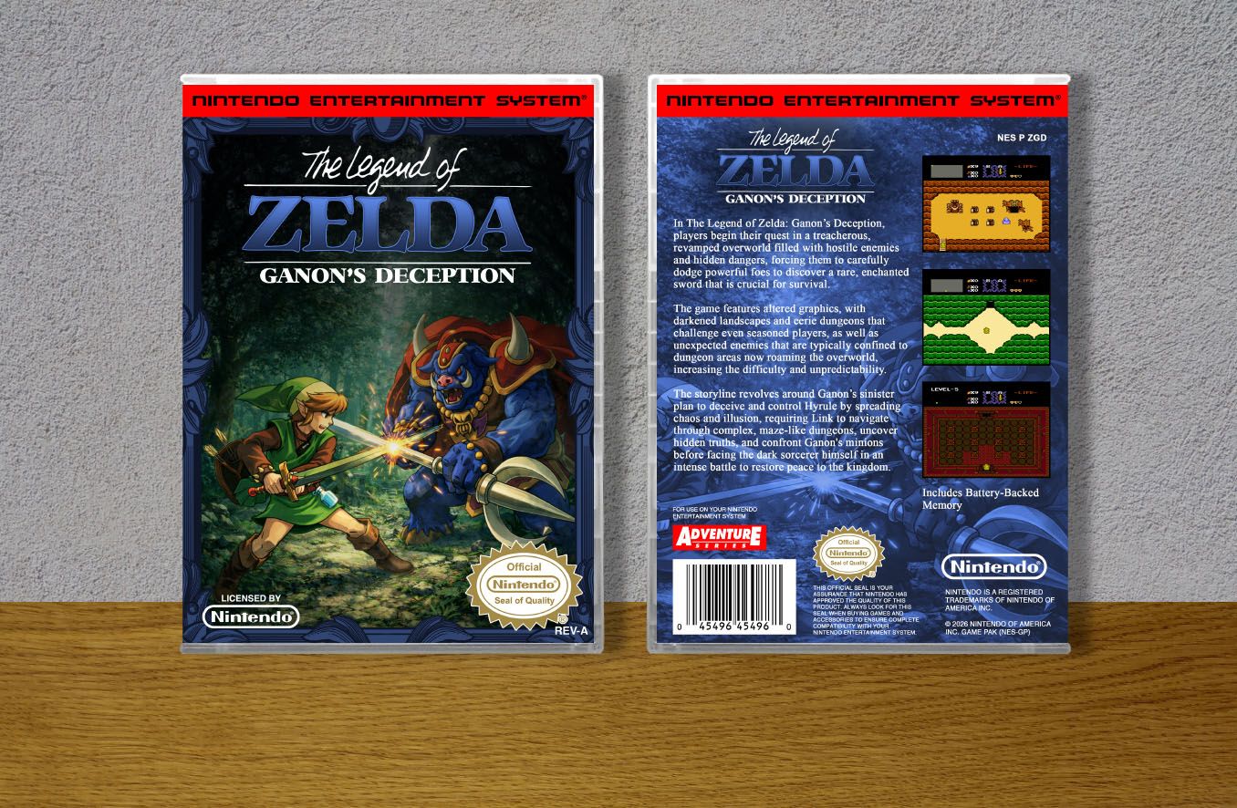 Legend of Zelda, The Ganon's Deception, Case Color: CLEAR (Transparent)