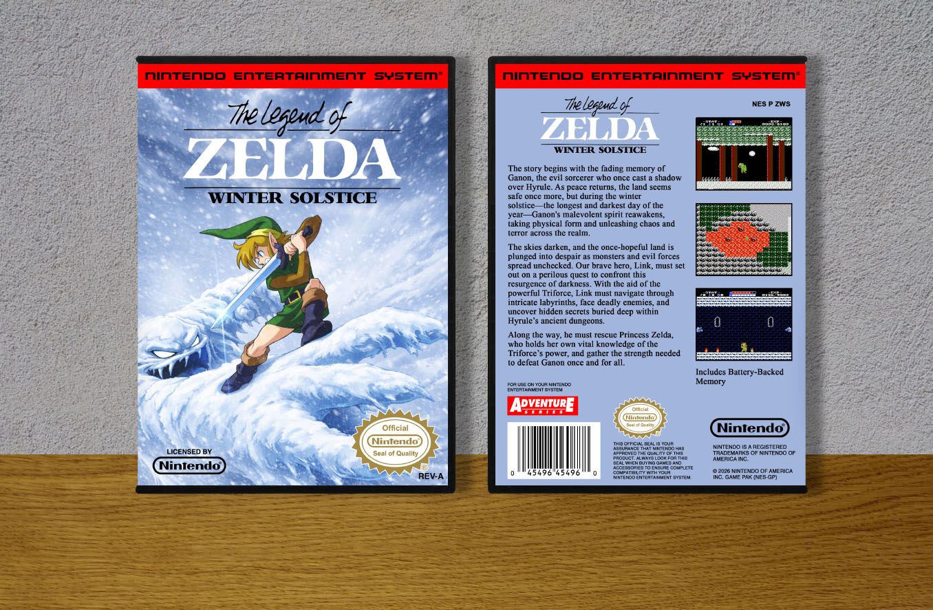 Legend of Zelda, The Winter Solstice, Case Color: DARK GREY (OEM DS CASE COLOR)