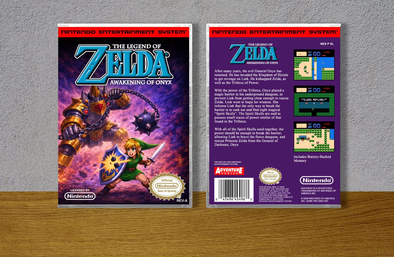 Legend of Zelda, The Awakening of Onyx, Case Color: CLEAR (Transparent)