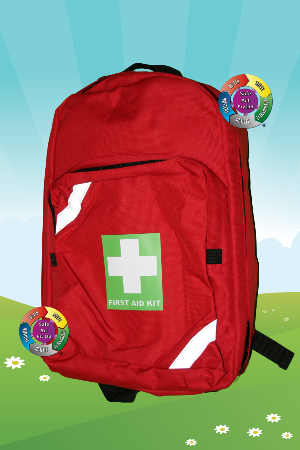 Red Softpack First Aid Backpack