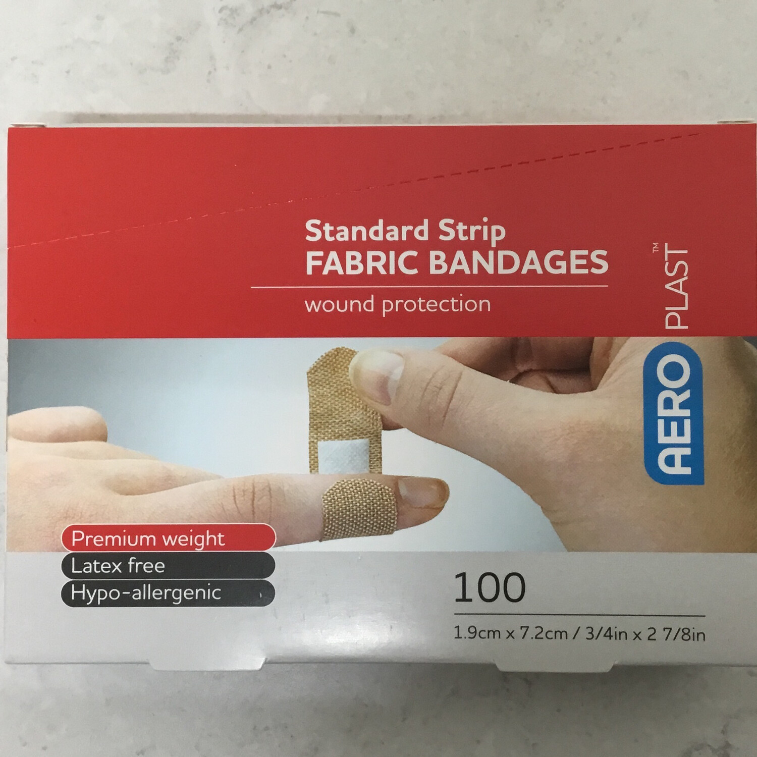 Standard Strip Fabric Bandages Box 100
