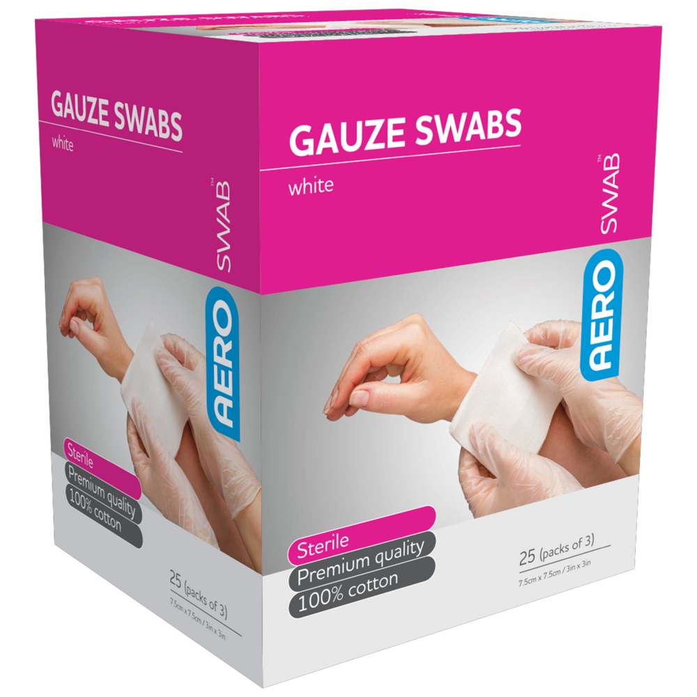 Sterile Gauze Swabs 3pcs White 7.5cm*7.5cm