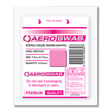Sterile Gauze Swabs 3pcs White 7.5cm*7.5cm
