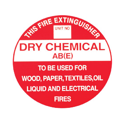 ABE Dry Chemical Fire Extinguisher Sign (195mm x 195mm)