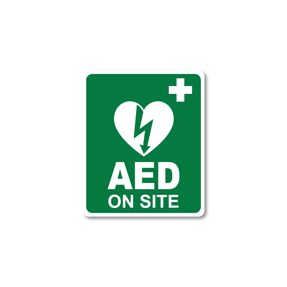 On Site AED Sticker