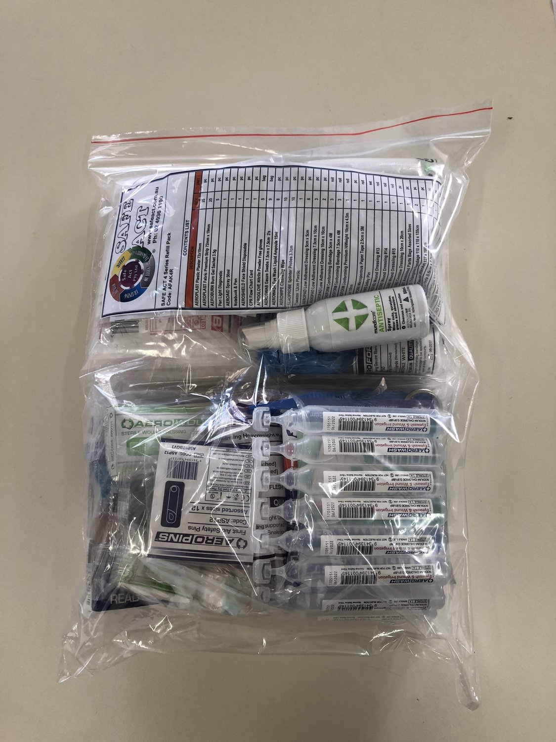 Series 4 Workplace First Aid Refill Pack