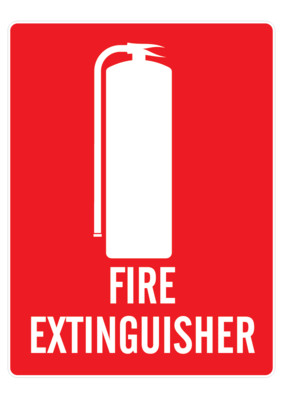 Fire Extinguisher Location Sign (Small) 150mm x 225mm