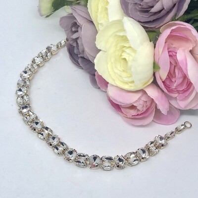 BETH- Gold Crystal Wedding Bridal Head Piece