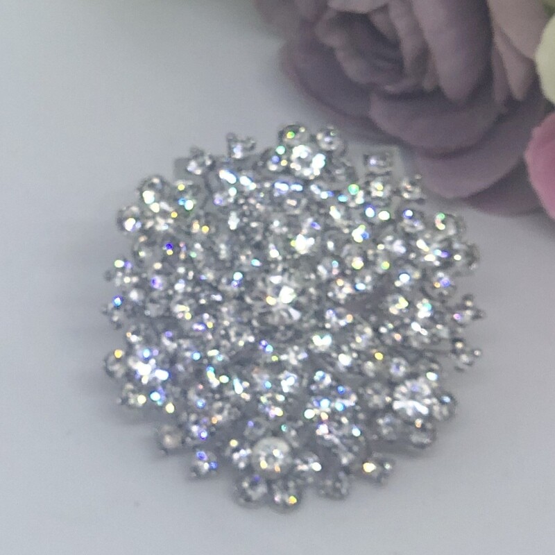 LISA - Silver Crystal Brooch