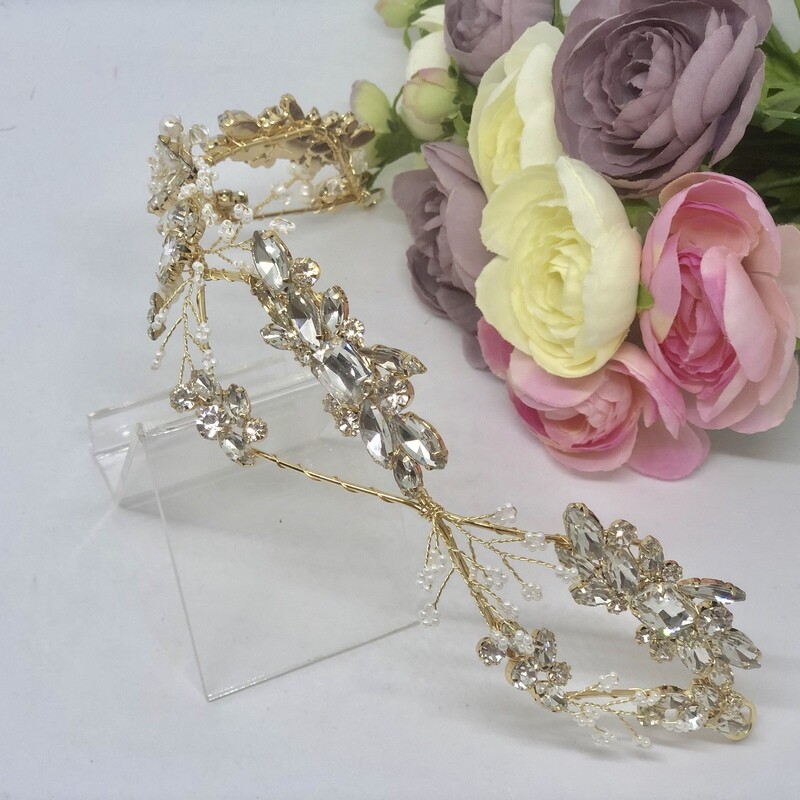 LOREAL - Gold Weave Wedding Bridal Head Piece