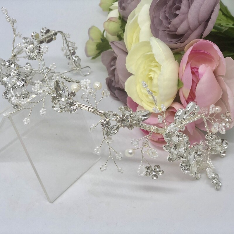 LOREAL - Silver Weave Wedding Bridal Head Piece