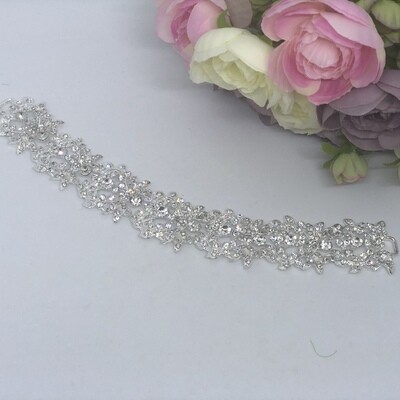 NOVA - Silver Wedding Bridal Head Piece