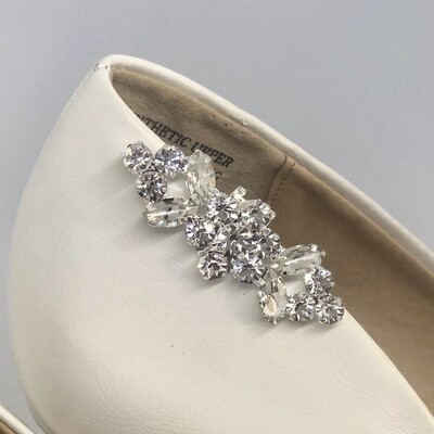 TINA - Crystal Wedding Bridal Shoe Clips