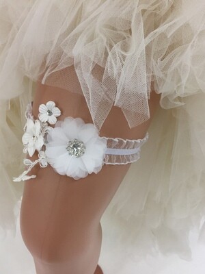 LIANNE - Flower Wedding Bridal Garter