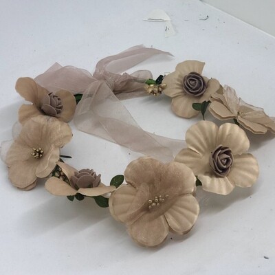 WILLOW - Brown Flowers Flower Crown