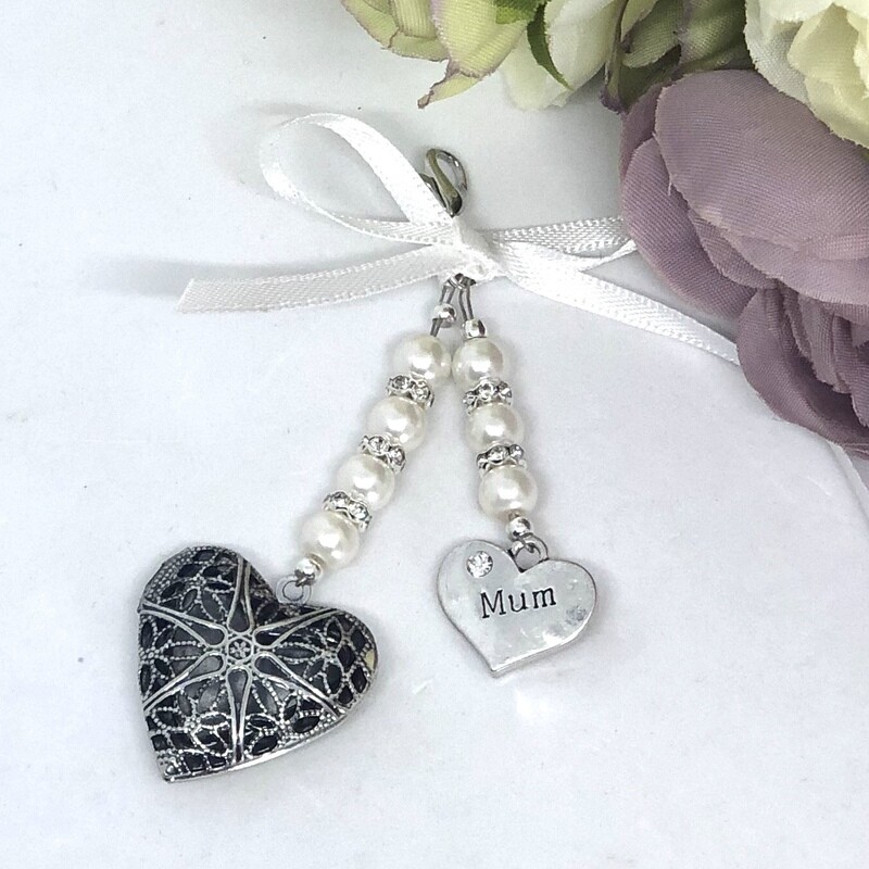FLUER PEARL - Silver Heart Locket Memory Charm