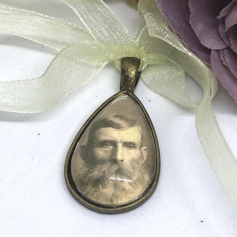 TILLY - Antique Copper Teardrop Memory Charm