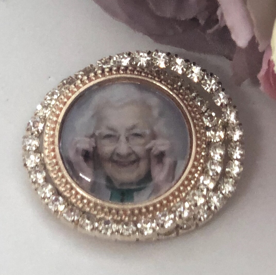 MONA - Rose Gold  Bling Brooch Memory Charm