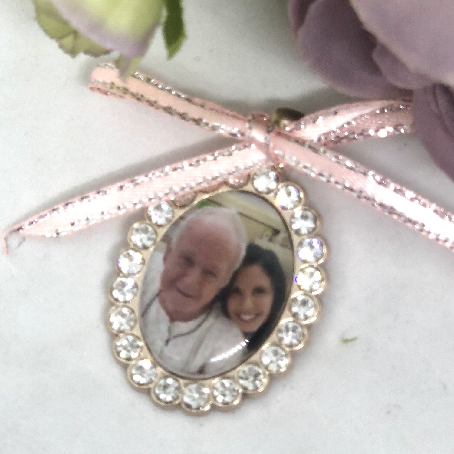 JULIET ROSE - Oval Bling Bridal Memory Charm