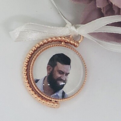 WENDY - 20mm Rose Gold Round D/S Memory Charm