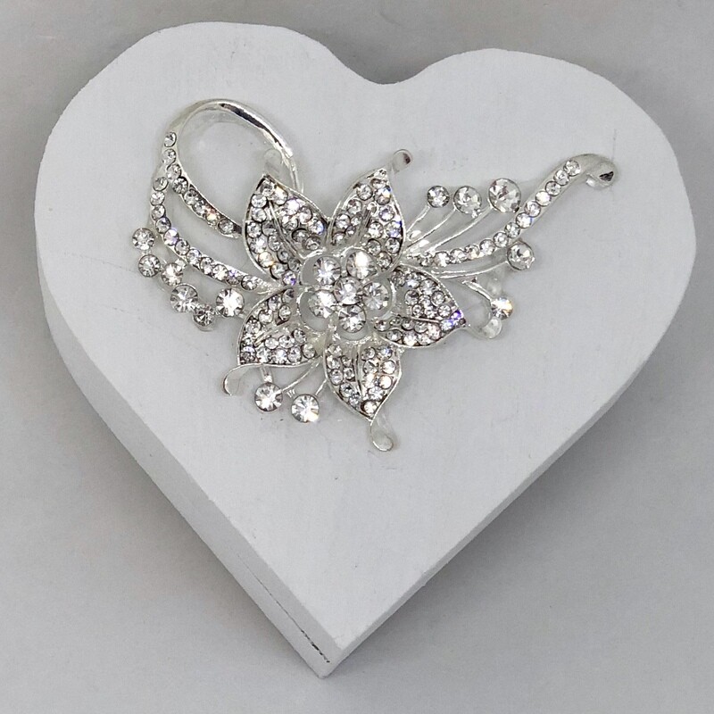 DILLON - White Ring Box with Bling