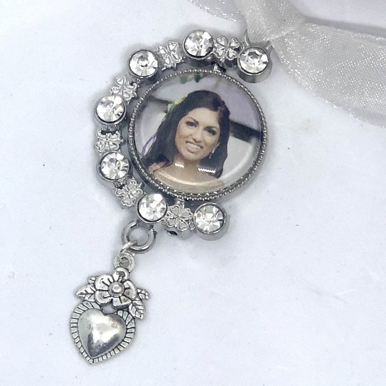 LILY - 20mm Silver Round D/S Memory Charm