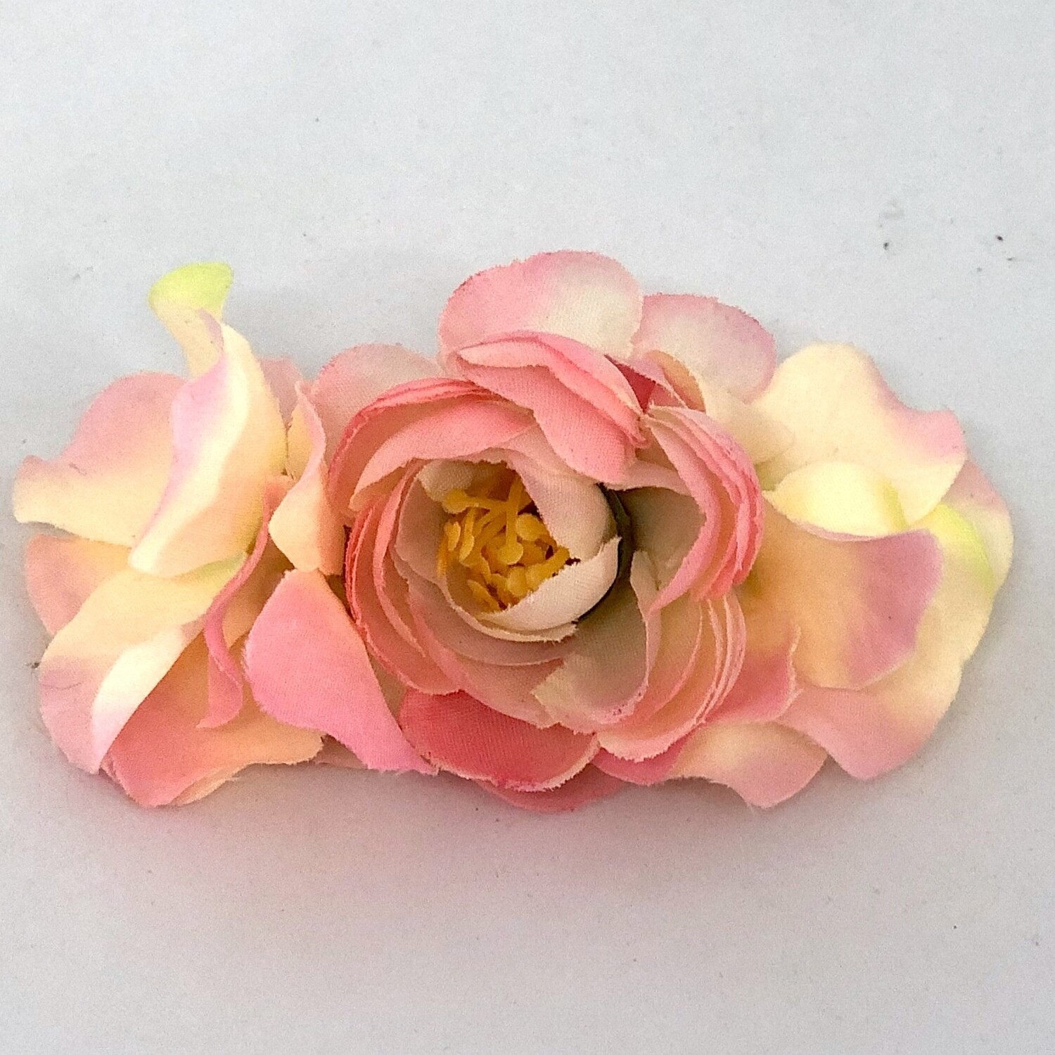 YVETTE - Pink Wedding Bridal Hair Comb