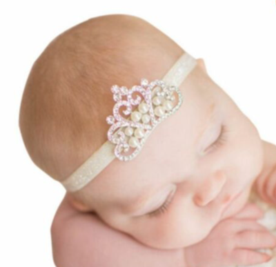 JASMINE - Sparkling Baby Toddler Wedding Bridal Headband