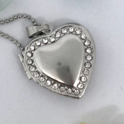 BRIANNA - Silver Picture Memory Charm Locket