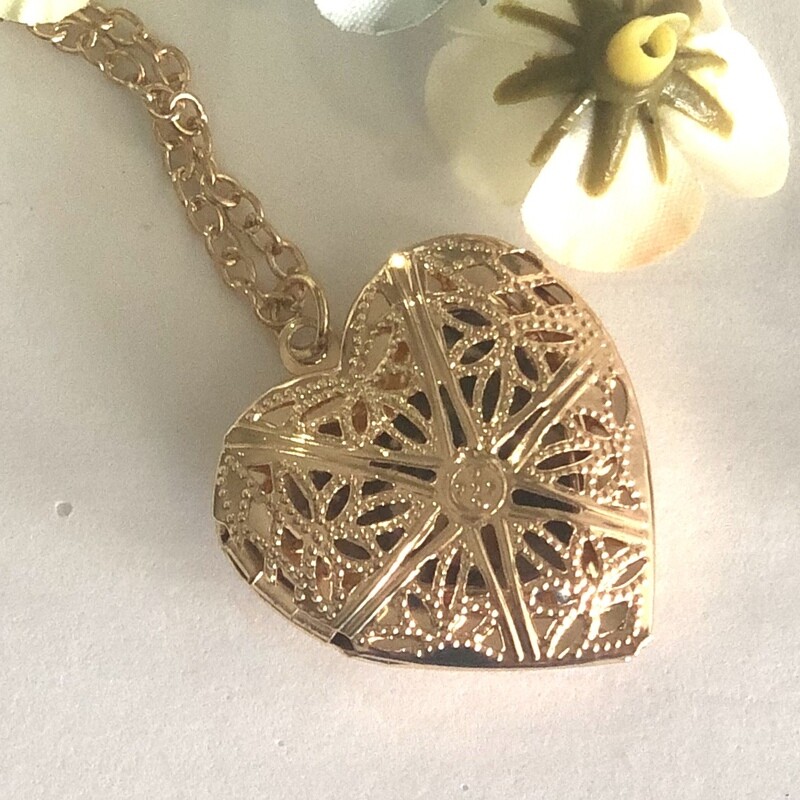 FLUER - Gold Picture Memory Charm Locket