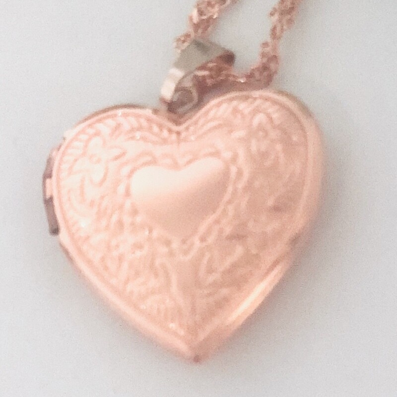 REBECCA - Rose Gold Picture Memory Charm Locket