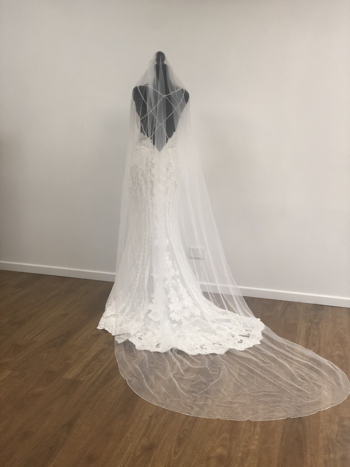 CATHY -  Cathedral Length Wedding Bridal Veil