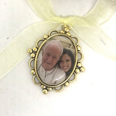 ISABELLE GOLD - Gold Oval Bridal Memory Charm