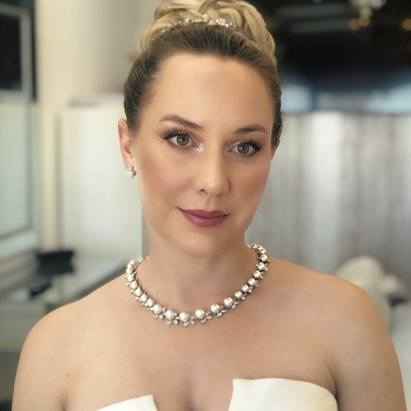 BILLIE - Pearl Wedding Bridal Necklace Choker Set