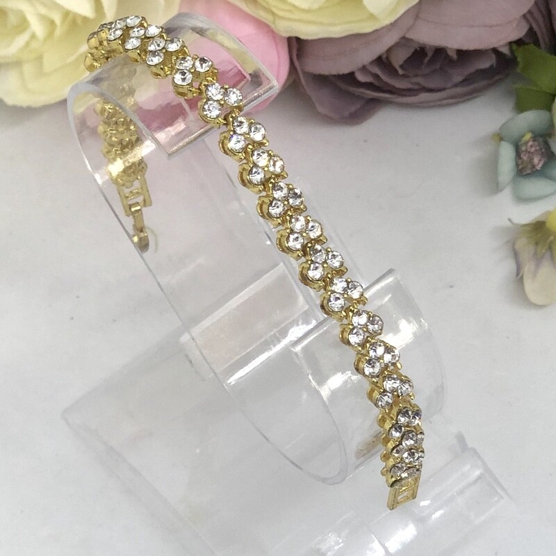 CHANTELLE - Gold Wedding Bridal Bracelet