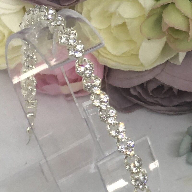NELLIE - Silver Wedding Bridal Bracelet