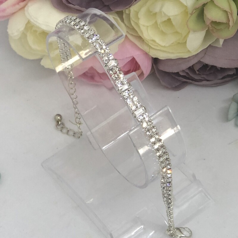 MATILDA - Silver Wedding Bridal Bracelet