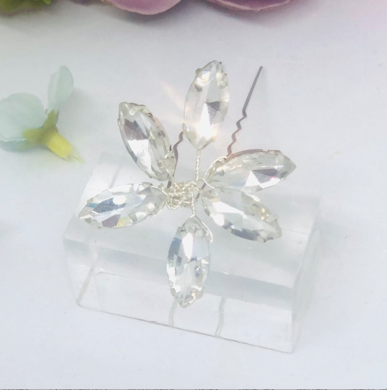 VIVIEN - Silver Bling Wedding Bridal Hair Pins