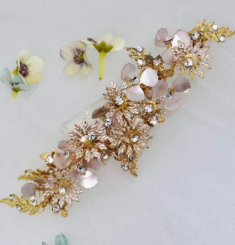 SKYLAR - Gold Wedding Bridal Hair Piece