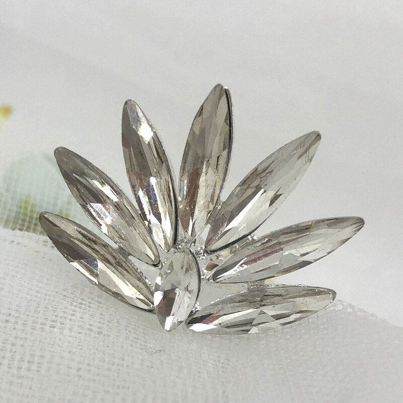 FRANKIE - Silver Crystal Wedding Bridal Hair Pins