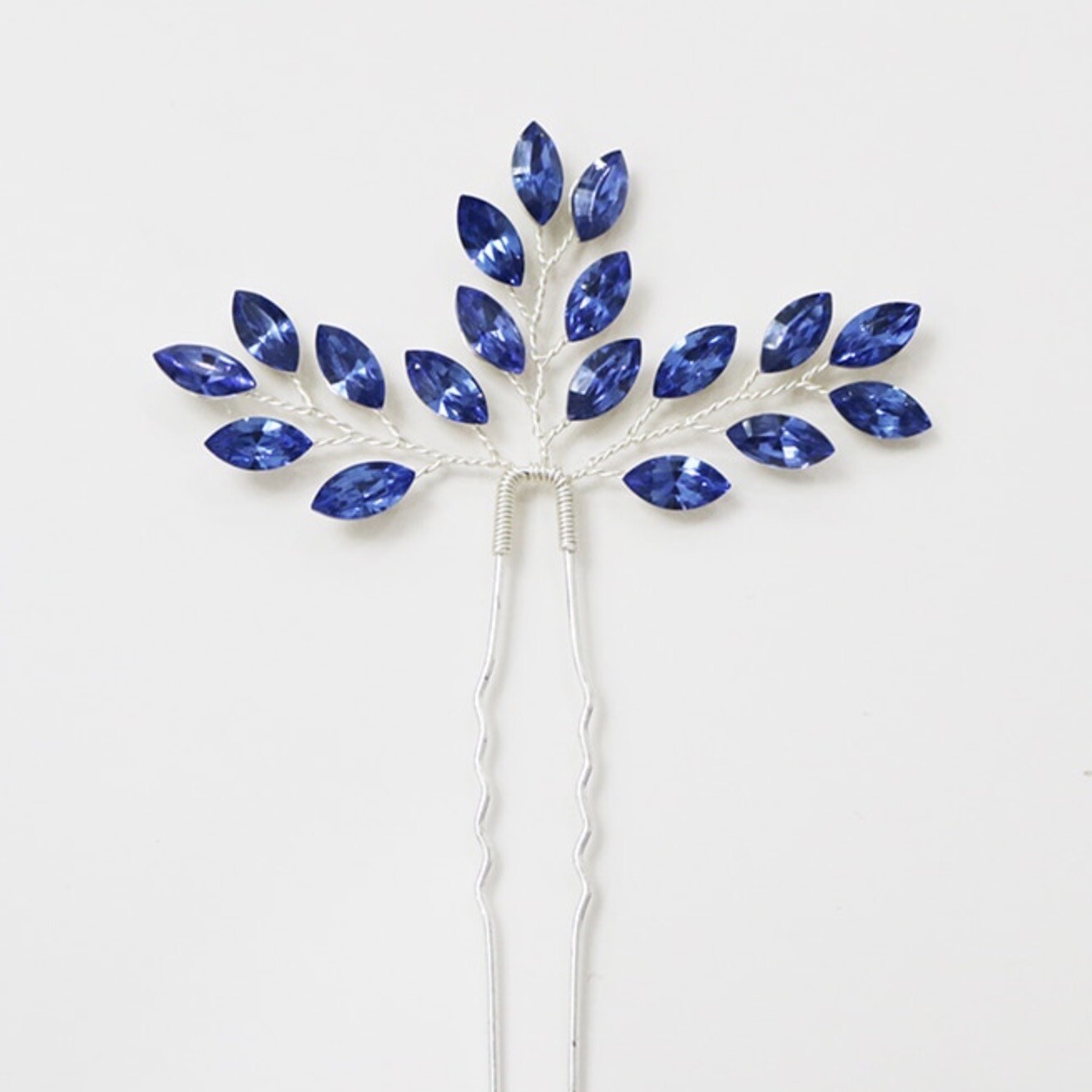 MARIAH - Royal Blue Crystal Bridal Hair Pin
