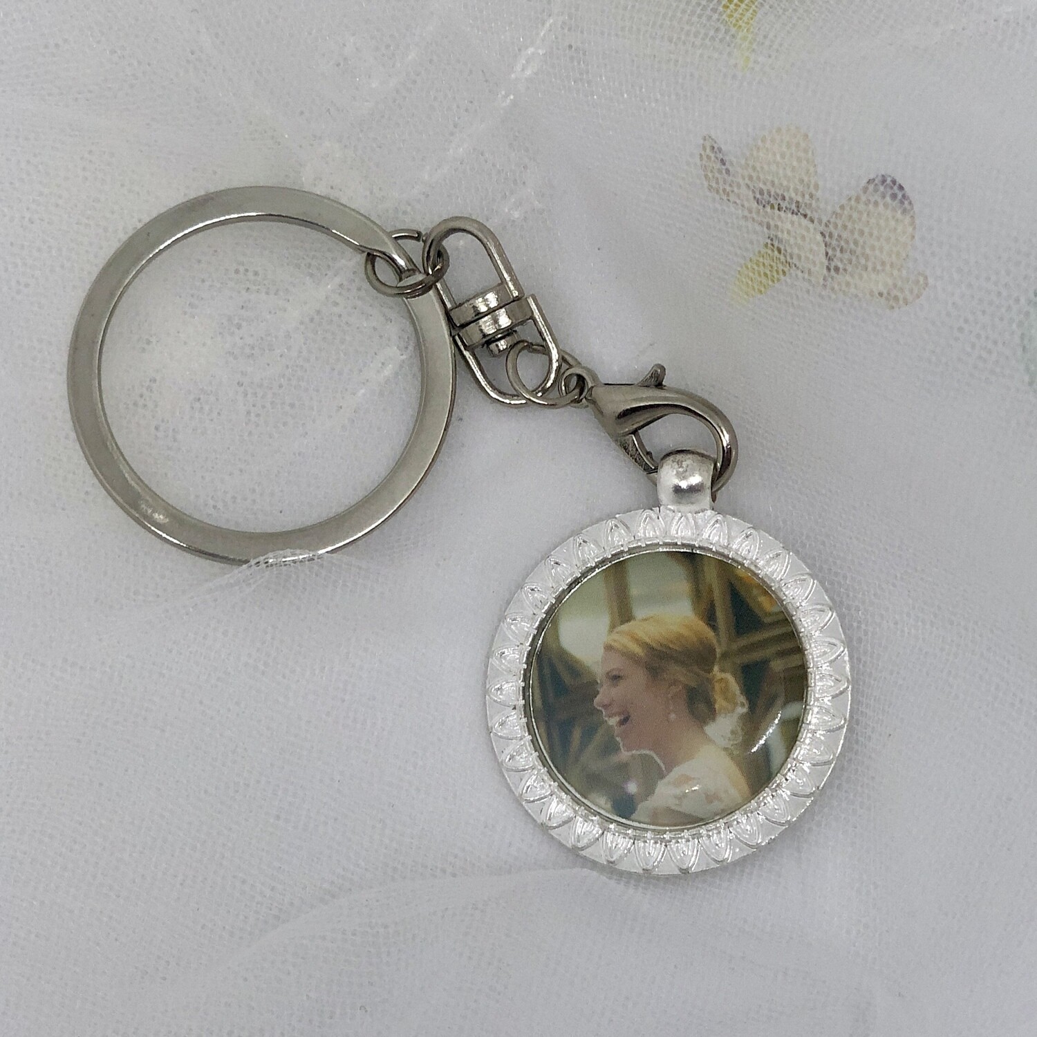 SIENNA - Silver Memory Charm Keyring