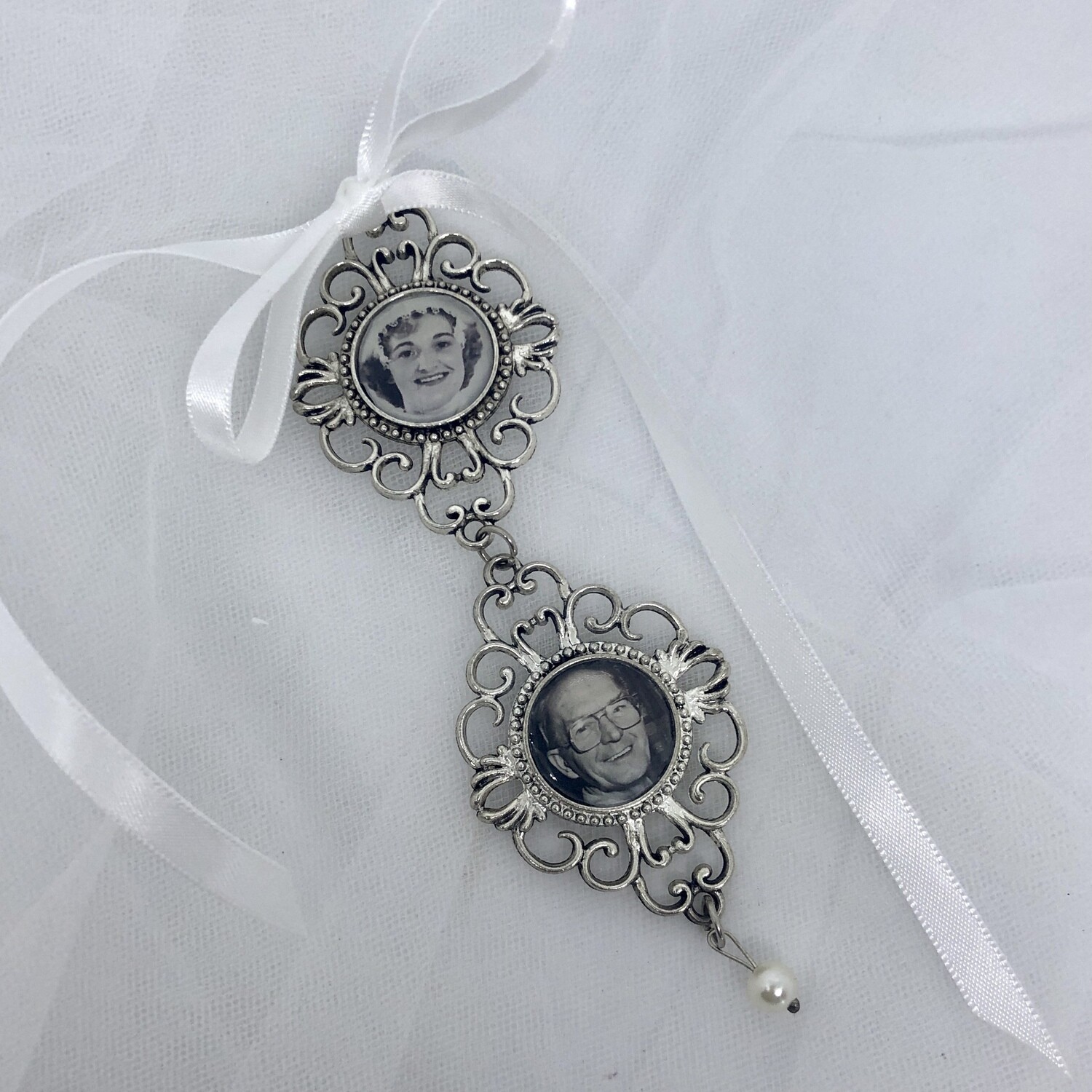VERA 2 - Double Antique Silver Memory Charms