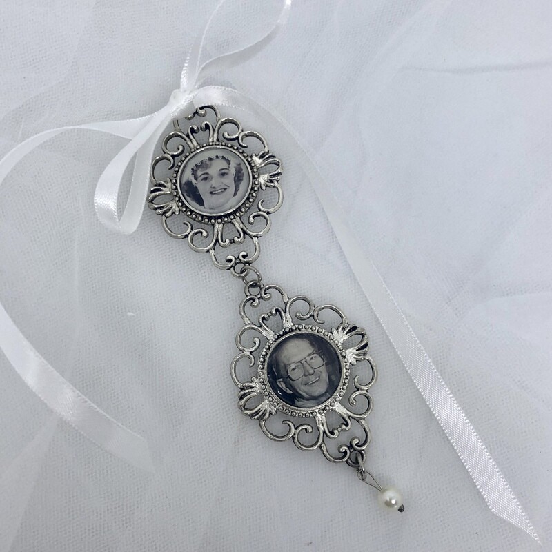 VERA 2 - Double Antique Silver Memory Charms