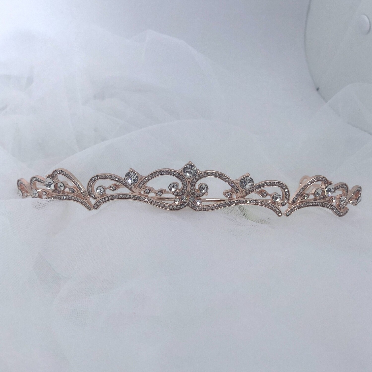 MIRAYA ROSE - Rose Gold  Bridal Wedding Tiara