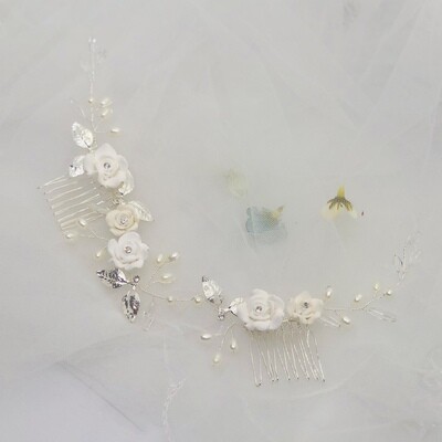 HARLOW - Crystal Bridal Wedding Head Piece
